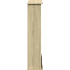 vidaXL Pejse^forsats til pejs 75x20x87,5 cm konstrueret træ sonoma-eg