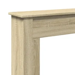 vidaXL Pejse^forsats til pejs 75x20x87,5 cm konstrueret træ sonoma-eg