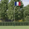 Sale Frankrig flag og flagstang 6,23 m aluminium Flag & Vindposer