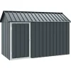 Fuglebur Antracit 215 x 112 x 141 cm Galvaniseret stål Skure, Garager & Carports