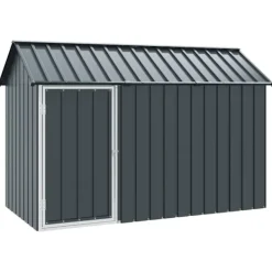 Fuglebur Antracit 215 x 112 x 141 cm Galvaniseret stål Skure, Garager & Carports