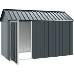 Fuglebur Antracit 215 x 112 x 141 cm Galvaniseret stål Skure, Garager & Carports