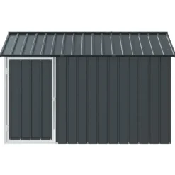 Fuglebur Antracit 215 x 112 x 141 cm Galvaniseret stål Skure, Garager & Carports