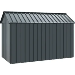 Fuglebur Antracit 215 x 112 x 141 cm Galvaniseret stål Skure, Garager & Carports