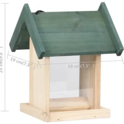 Clearance fuglefoderautomater 4 stk. fyrretræ - Foderautomater til fugle Til Fugle & Småvildt