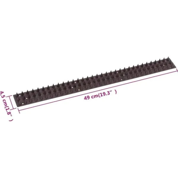 vidaXL Insektmiddel & Dyreafvisende Middel^fuglepigge 49 x 4,5 x 1,7 cm sæt af 20