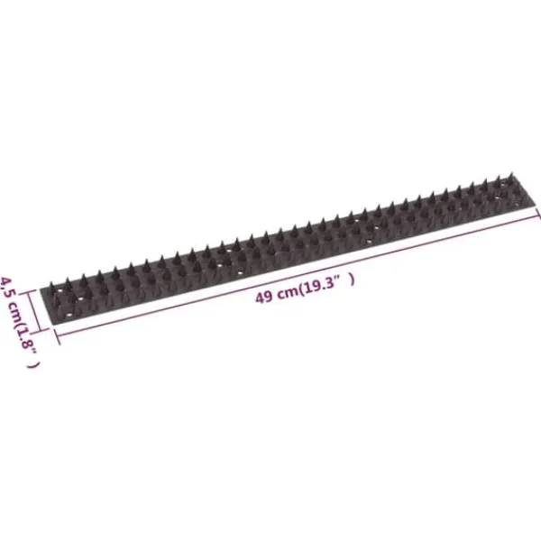 Clearance fuglepigge 49 x 4,5 x 1,7 cm sæt af 20 - Afskrækningsprodukter Insektmiddel & Dyreafvisende Middel