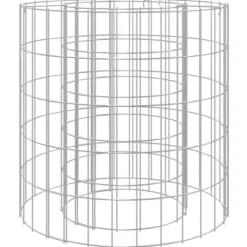 vidaXL Pejse^gabion-bålkurv Ø 50 cm galvaniseret jern - Ildsteder