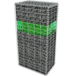 vidaXL Havesten & Trædesten^gabion-sten 60-120 mm 25 kg grønt glas - Have– & trædesten