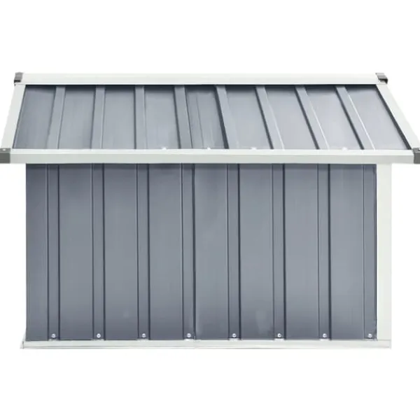 vidaXL Skure, Garager & Carports^garage til robotplæneklipper 92x97x63 cm galvaniseret stål grå - Skure & Redskabsskure