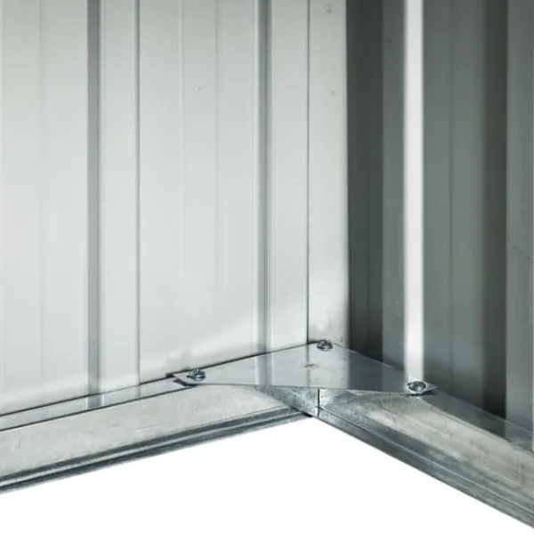 vidaXL Skure, Garager & Carports^garage til robotplæneklipper 92x97x63 cm galvaniseret stål grå - Skure & Redskabsskure