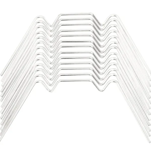 vidaXL Drivhus^glasclips/flueben til drivhus 50 stk. W-type galvaniseret stål