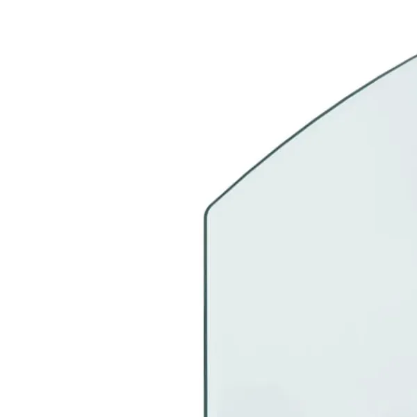 vidaXL Tilbehør Til Brændeovne & Pejse^glasplade til pejs 80x60 cm - Glas
