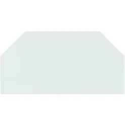 Sale glasplade til pejs 100x50 cm sekskantet - Glas Tilbehør Til Brændeovne & Pejse