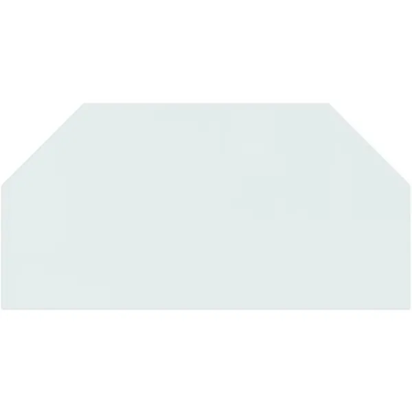 Sale glasplade til pejs 100x50 cm sekskantet - Glas Tilbehør Til Brændeovne & Pejse