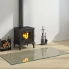 New glasplade til pejs 120x60 cm rektangulær - Glas Tilbehør Til Brændeovne & Pejse