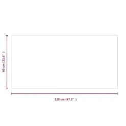 New glasplade til pejs 120x60 cm rektangulær - Glas Tilbehør Til Brændeovne & Pejse