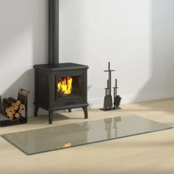 vidaXL Tilbehør Til Brændeovne & Pejse^glasplade til pejs 120x50 cm rektangulær - Glas