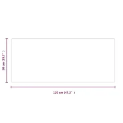 vidaXL Tilbehør Til Brændeovne & Pejse^glasplade til pejs 120x50 cm rektangulær - Glas