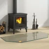 vidaXL Tilbehør Til Brændeovne & Pejse^glasplade til pejs 100x50 cm sekskantet - Glas