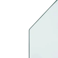 vidaXL Tilbehør Til Brændeovne & Pejse^glasplade til pejs 100x50 cm sekskantet - Glas