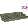 vidaXL Havedekorationer^græsgitter 16 stk. 60x40x3 cm plastik grøn