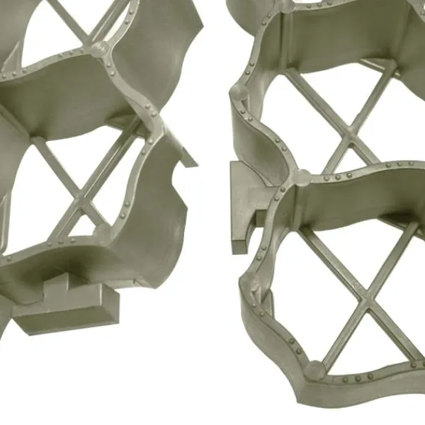 vidaXL Havedekorationer^græsgitter 16 stk. 60x40x3 cm plastik grøn