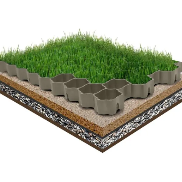 vidaXL Havedekorationer^græsgitter 16 stk. 60x40x3 cm plastik grøn