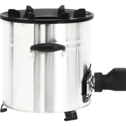 vidaXL Pejse^grydekomfur m. USB-ventilator 35,5x26x28 cm rustfrit stål sølv - Ildsteder