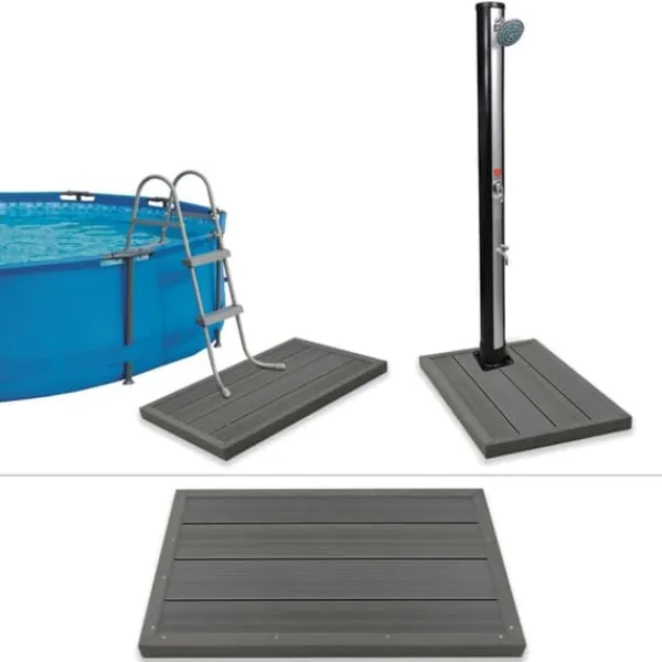 Online gulvelement til soldrevet bruser poolstige WPC - Pool & spa – tilbehør Pool- & Spatilbehør