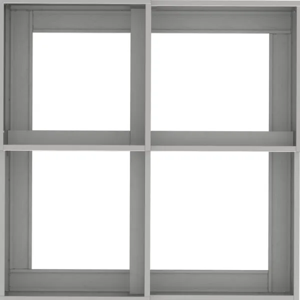 vidaXL Plantningsbænke^Have Blomsterkrukke Sølv 80 x 80 x 48 cm Rustfrit stål