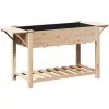 vidaXL Plantestativer^Have Blomsterkrukke Beige 155 x 59 x 76.5 cm Massivt fyrretræ