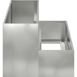 vidaXL Krukker & Plantebeholdere^Have Blomsterkrukke Sølv 100 x 60 x 45 cm Galvaniseret stål