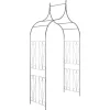 Outlet havebue med spydspidsdesign mørkegrøn - Havebuer, espalierer & pergolaer Buer, Spalier, Lysthuse Uden Tag