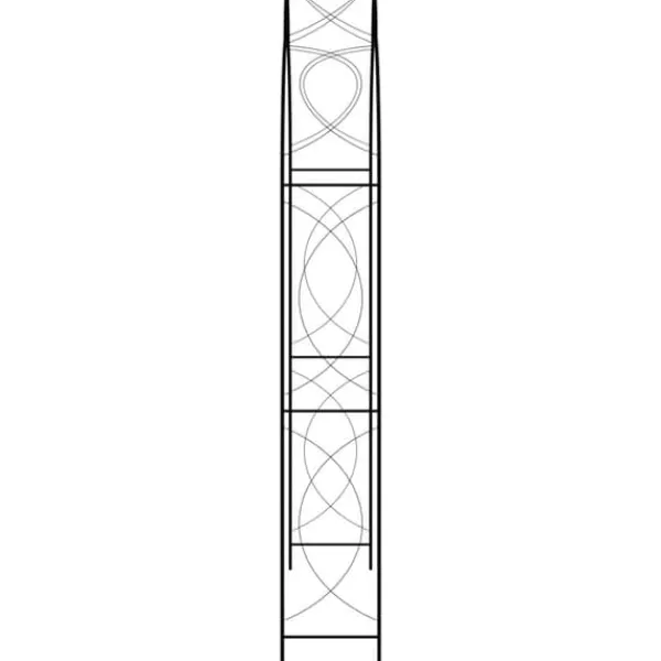 vidaXL Buer, Spalier, Lysthuse Uden Tag^havebue 150x34x240 cm jern sort - Havebuer, espalierer & pergolaer