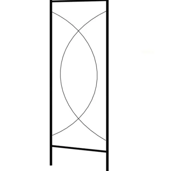 vidaXL Buer, Spalier, Lysthuse Uden Tag^havebue 150x34x240 cm jern sort - Havebuer, espalierer & pergolaer