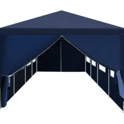 New havefesttelt 3 x 12 m blå - Festtelte & havepavilloner Telte & Lysthuse