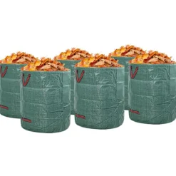 vidaXL Havekurve^Havematerialeposer 12 pcs Grøn 67 x 67 x 75.5 cm Polypropylen