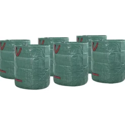 vidaXL Havekurve^Havematerialeposer 12 pcs Grøn 67 x 67 x 75.5 cm Polypropylen