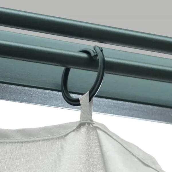 Outlet havepavillon med gardin 400x300 cm aluminium cremefarvet - Festtelte & havepavilloner Telte & Lysthuse