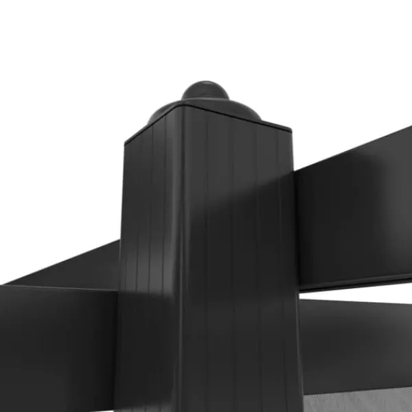Hot havepavillon med sammenrulleligt tag 4x3 m antracitgrå - Festtelte & havepavilloner Telte & Lysthuse