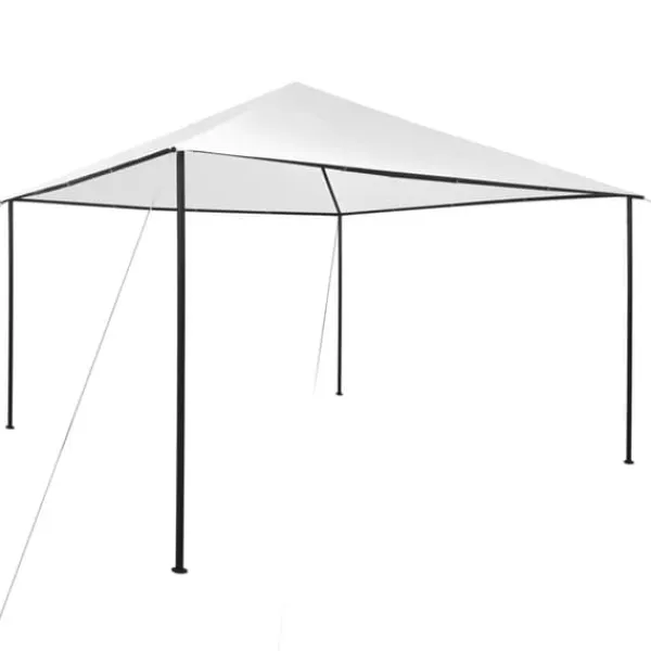 vidaXL Telte & Lysthuse^havepavillon 4x4x3 m 180 g/m² hvid - Festtelte & havepavilloner