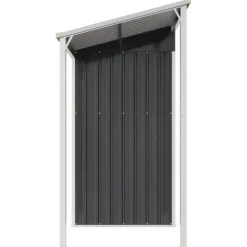 vidaXL Skure, Garager & Carports^haveskur med udvidet tag 277x110,5x181 cm stål antracitgrå - Skure & Redskabsskure