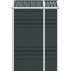 vidaXL Skure, Garager & Carports^haveskur 191x130x198 cm galvaniseret stål antracitgrå - Skure & Redskabsskure