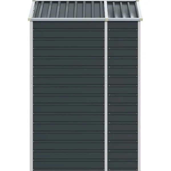 vidaXL Skure, Garager & Carports^haveskur 191x130x198 cm galvaniseret stål antracitgrå - Skure & Redskabsskure