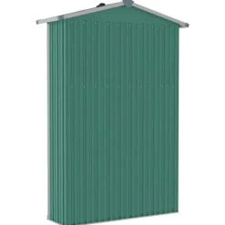 Online haveskur 116x45x175 cm galvaniseret stål grøn - Skure & Redskabsskure Skure, Garager & Carports