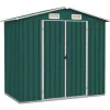 New haveskur 205x129x183 cm galvaniseret stål grøn - Skure & Redskabsskure Skure, Garager & Carports