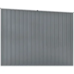 Best haveskur 195x198x159 cm galvaniseret stål grå - Skure & Redskabsskure Skure, Garager & Carports
