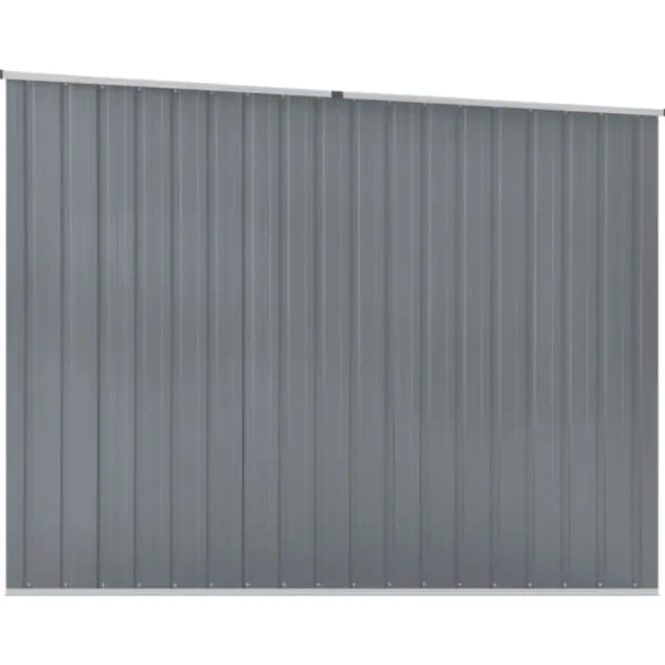 Best haveskur 195x198x159 cm galvaniseret stål grå - Skure & Redskabsskure Skure, Garager & Carports