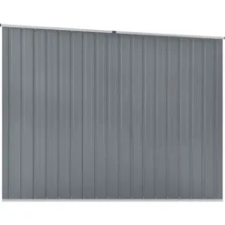 Best haveskur 195x198x159 cm galvaniseret stål grå - Skure & Redskabsskure Skure, Garager & Carports